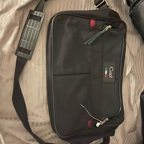 Ciao italy carry on messenger bag black luggage travel - Picture 3 of 5